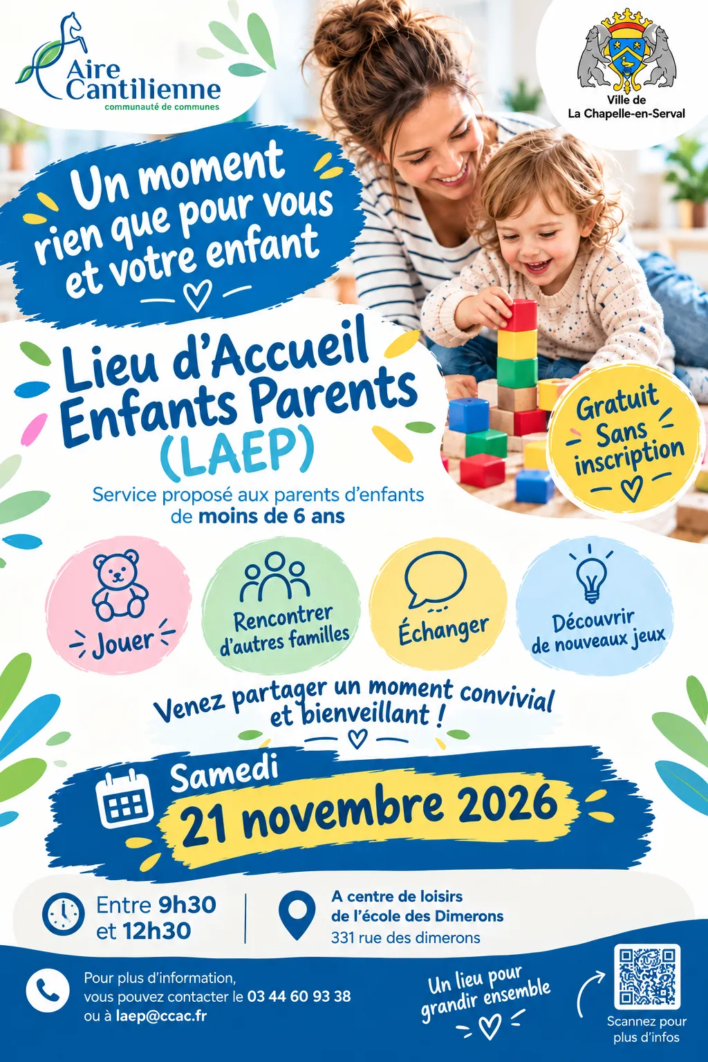 Lire la suite de l'actualité Lieu d&rsquo;Accueil Enfants-Parents