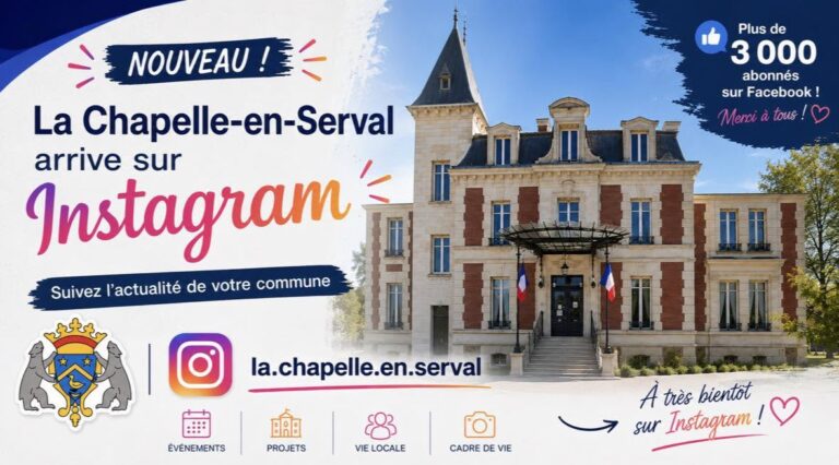 La Chapelle-en-Serval arrive sur Instagram !